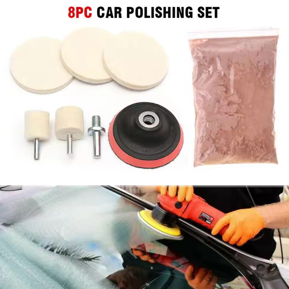 Kit de polissage verre à l'oxyde de cérium pour éliminer les rayures de pare-brise 250g