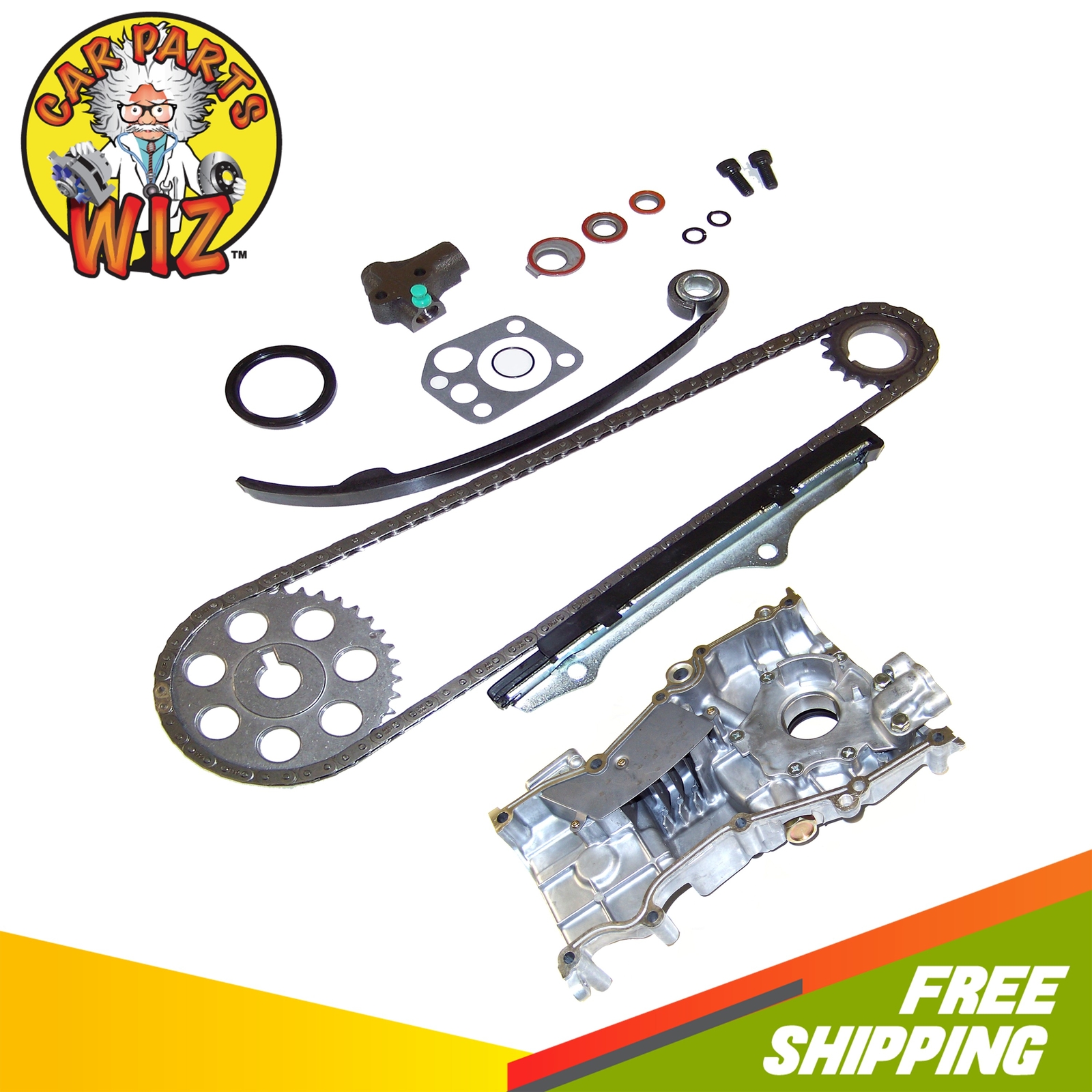 Timing Chain Kit Oil Pump Fits 9092 Nissan Axxess Stanza 2.4L SOHC 12v