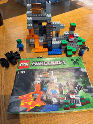 LEGO Minecraft: The Cave (21113)-Complete w/Instructions no box