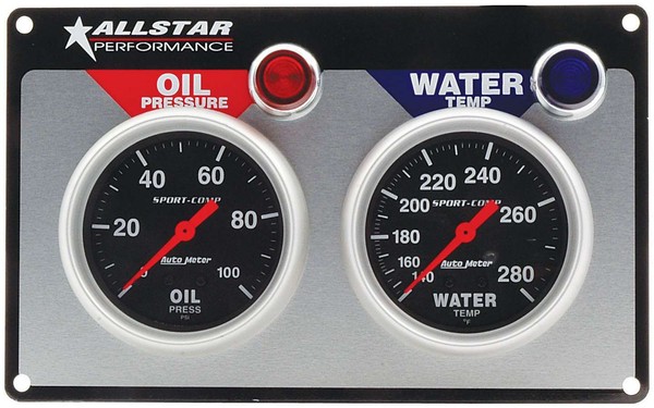 Allstar Professionell 2 Gauge Panel A/M Op/Wt Sport Comp-image