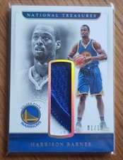 2016-17 Panini National Treasures Retro Materials Harrison Barnes #01/10