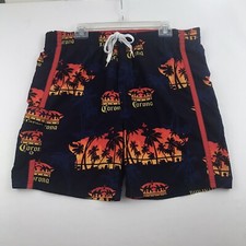 Corona Mens Swim Trunks Shorts Size M Blue Lining Removed