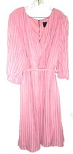 Gabby Skye Blush Pink V-Neck Calf Length Dress w/Belted Waist Size 20W NWT $98