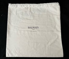 Balmain Paris Dust Bag Storage Cover Pouch Drawstring White 15.4" x 15.4"