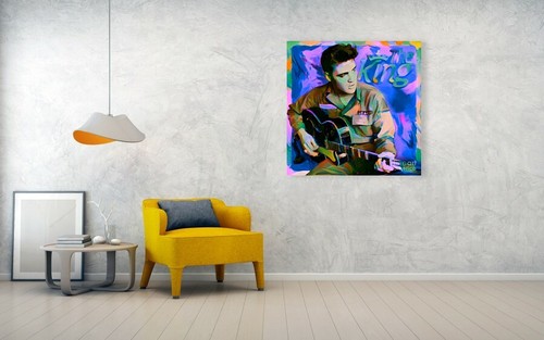 Motiv Elvis Presley the King Arcylglas 5 mm 100x100 cm Pop Art/Bild/Druck/Musik - Bild 5 von 6