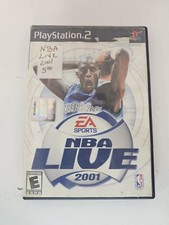 ps2 nba live 2001 case and manual only NO GAME