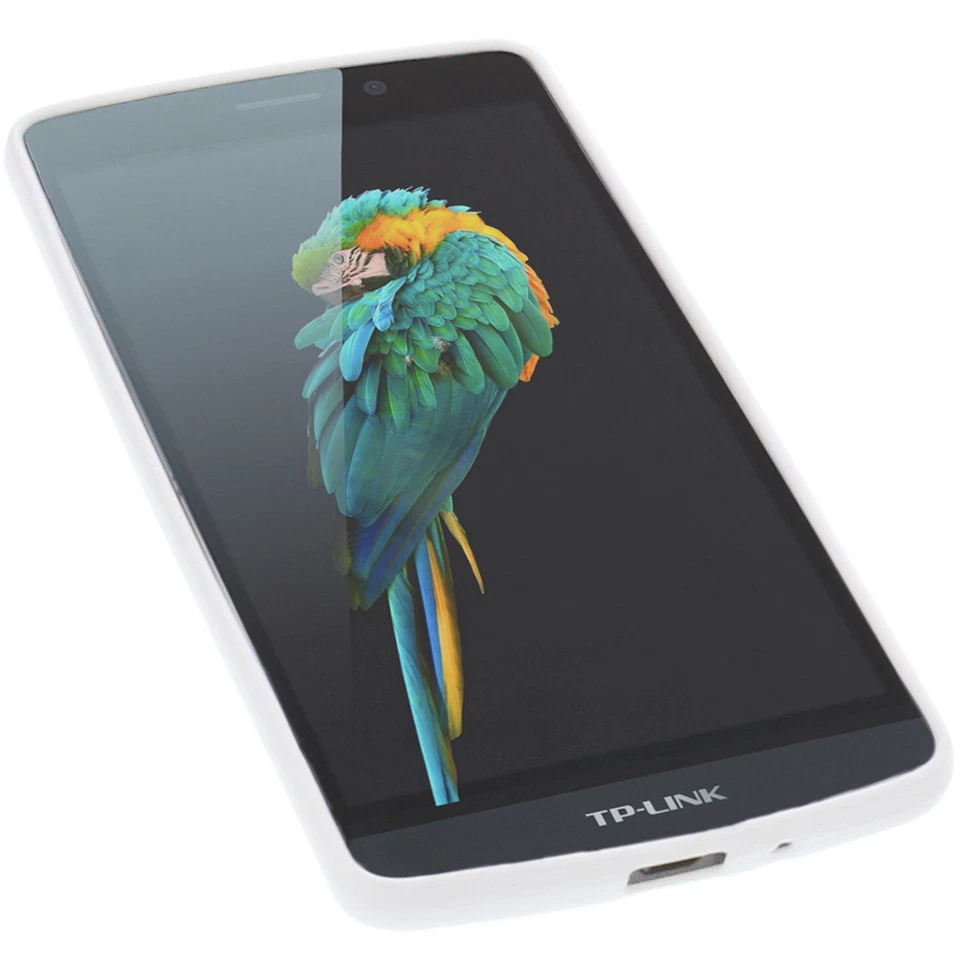 Tasche für TP-Link Neffos C5 Max Handytasche Schutz Hülle TPU Gummi Case Weiß - Bild 4 von 4