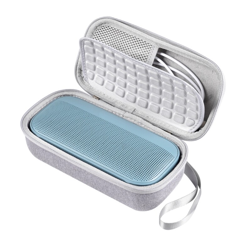 Portable Hard Case EVA Bag Shockproof Zipper Box for Speaker Storage