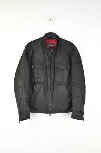Barbour Triumph Wax Men's Black Moto 