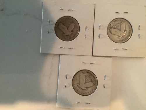 Lot of 7 Liberty Standing 90% Silver Quarters. Ships Free. - Picture 6 of 6