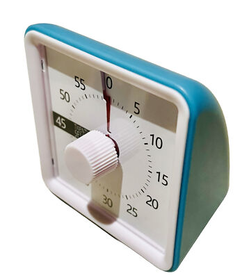 TWENTY5 SEVEN Timer 3 inch; 60 Min 1 Hr Visual Classroom Teaching Blue Trim -New