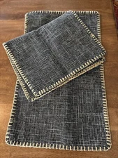 Miulee Pillow Cases 19x11 Black Zip Up Pillow Covers Shams Decorative 3566