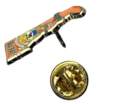 American & Delaware State Flags Pin - 1 Inch Lapel Pin - View #6