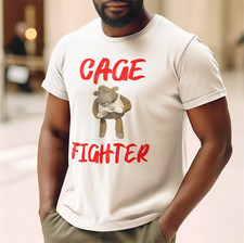 Funny Humorous PG Tips Monkey Cage Fighter Premium Quality Hammer T-shirt