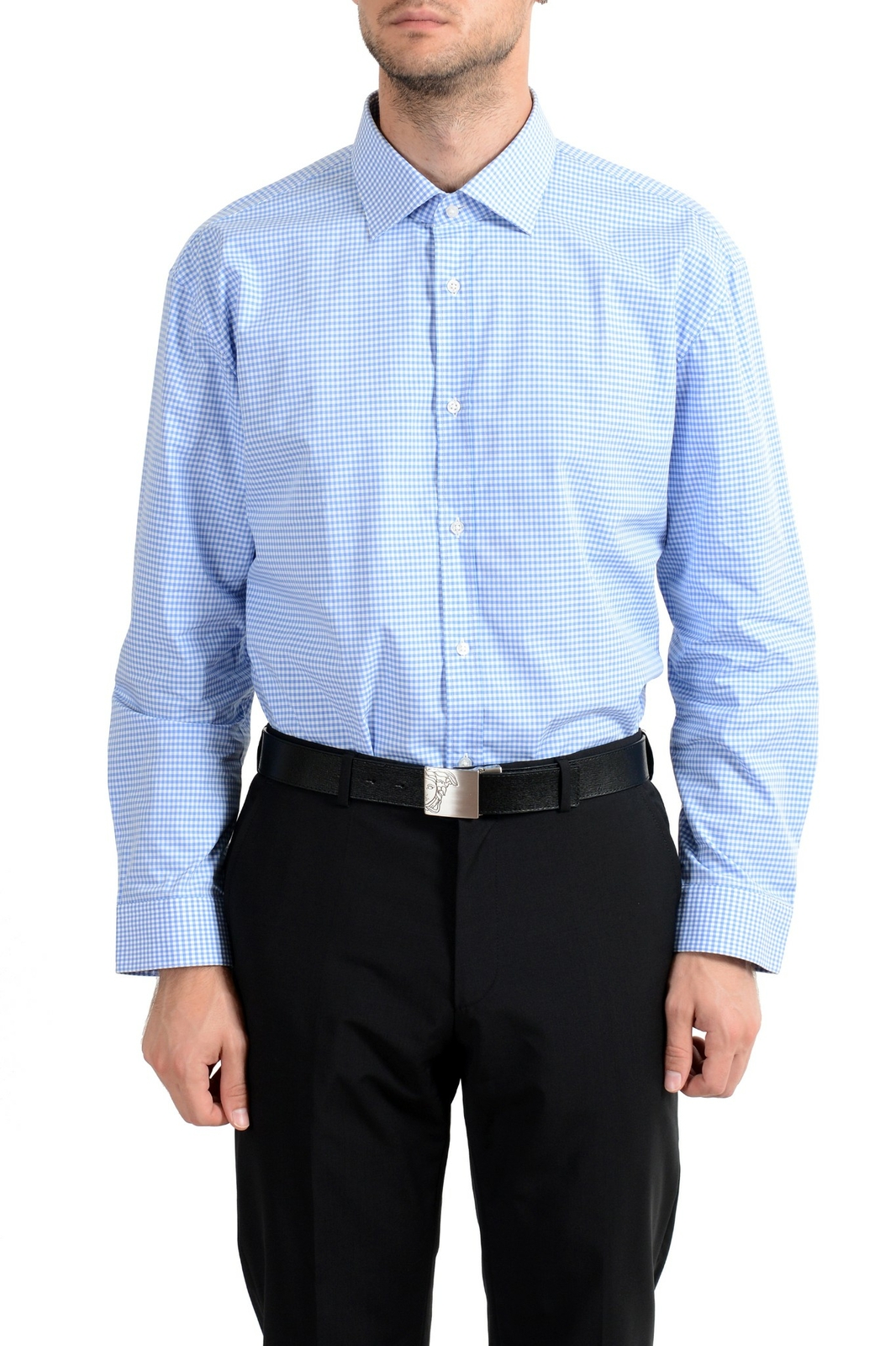 Hugo Boss EndersonX Мужская рубашка с длинным рукавом в современном стиле US 17 IT 43 12790₽