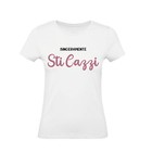 Maglia T-shirt donna - SINCERAMENTE STICAZZI - divertente humor - made in italy