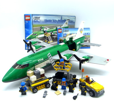 Lego 7734 Cargo Plane Frachtflugzeug 2008 ungeprüft auf Vollständigkeit