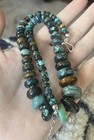 Turquoise Heishi Necklace 925 21” 6-16mm Jay King DTR Signed Graduating 65g — photo 2