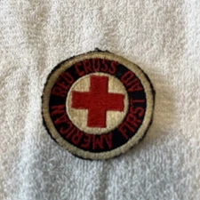 Red Cross Patch 2” Vintage Believe To Be Late 20’s Early 30’s