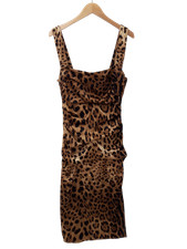 DOLCE & GABBANA Ladies UK 12 Leopard Print Vintage Dress PENNY LANCASTER USED