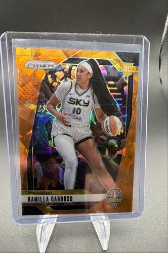 2024 Panini Prizm WNBA - Kamilla Cardoso #93 Orange Ice Prizm (RC)