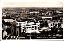 WW1 General View of the Menin Gate Vintage Postcard Real Photo Postcard 1917