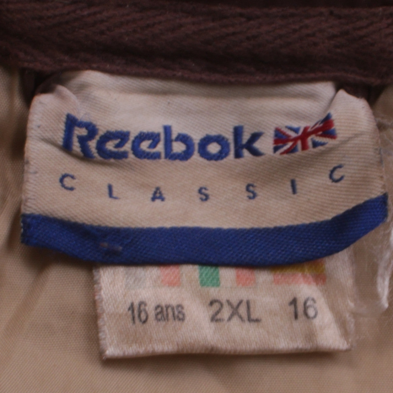 REEBOK Women's Windbreaker Lightweight Full Zip Brown 2XL image 4