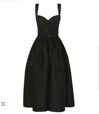 NWT Zimmermann Black Picnic Midi Dress