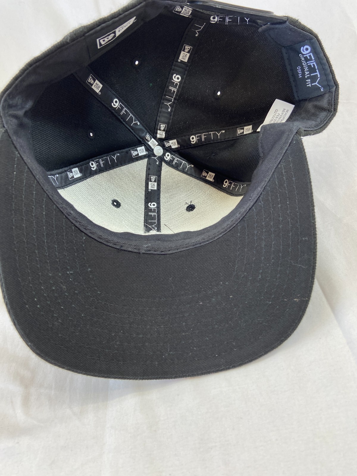Split Tree Baseball Cap Snapback Hat Black Canvas… - image 8