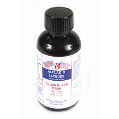 Alclad II Black Base Lacquer Paint 2 oz ALC304