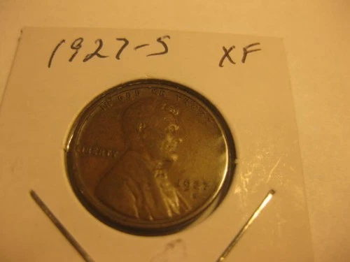 1927-S Lincoln cent / XF