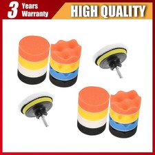 22pc 3car Buffing Pads Polishing Sponge Set Waxing Foam Polisher Kit For Drill