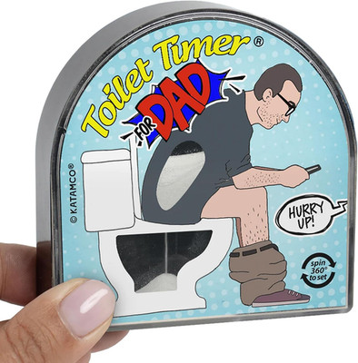 Katamco Toilet Timer (Dad), Funny Gift for Men, Husband, Dad, Birthday, Christma