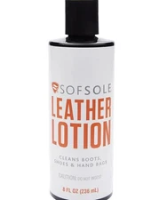  Sofsole Boot and Shoe Leather Conditioner and Cleaner Lotion 8 oz 
