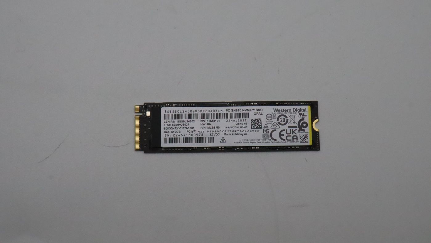 Lenovo 5SS0V26427 SSD_ASM 512G M.2 2280 PCIe4x4