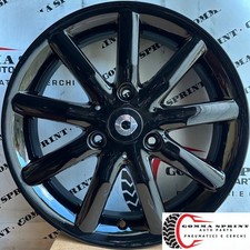 4 CERCHI IN LEGA ORIGINALI RAGGIO 15 SMART FORTWO NERO LUCIDO