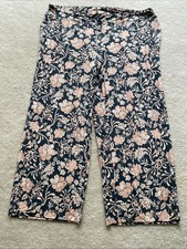 Soma XXL S Cool Nights PJ Pant Floral Embrace Petrol