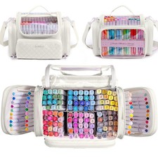 Marker Organizer Case Bag for 200-300 Markers Large Art Supply Storage Bag ...