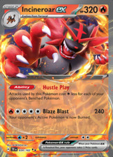 034/162 Pokemon Incineroar ex Temporal Forces Double Rare