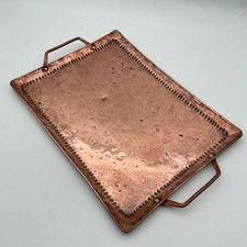 John Pearson Newlyn Arts And Craft Hammered Copper Tray 45cm Long