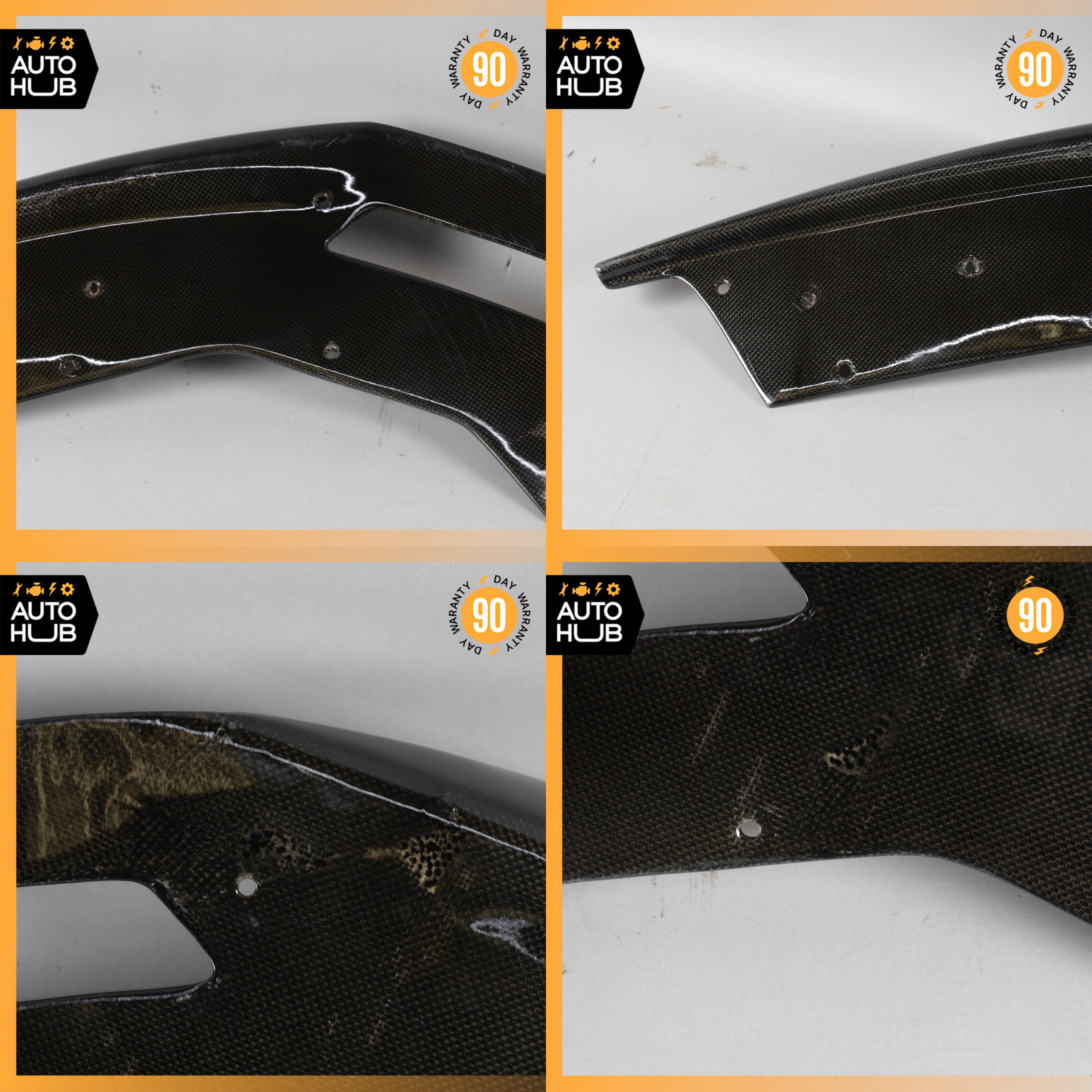 12-17 Lamborghini Aventador LP700 Front Bumper Splitters Set AF-1 Aero Function