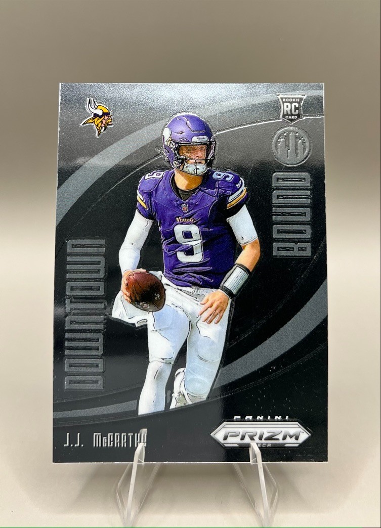 2024 Panini Prizm Deca Downtown Bound #13 JJ McCarthy Minnesota Vikings RC