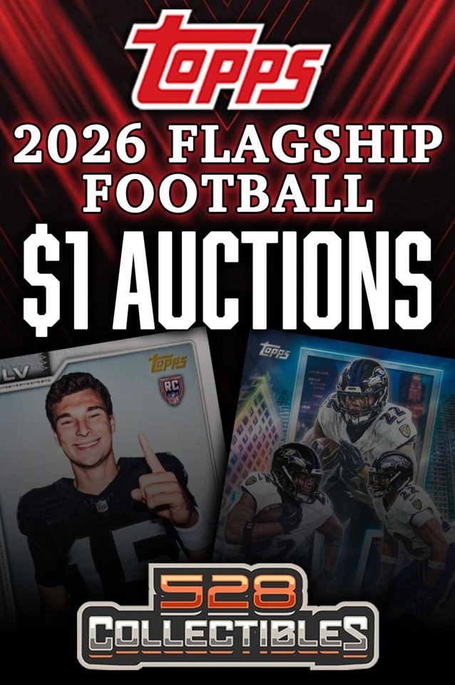 $1 Auctions! 2026 Topps Flagship NFL Release Day! Jumbo Box Breaks!