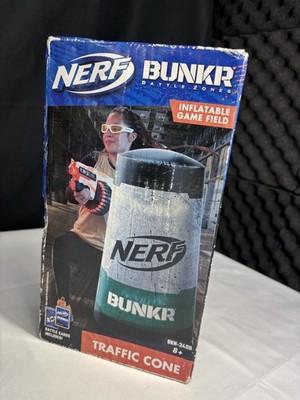 Nerf BUNKR Verkehrskegel Blow up Bunker Versteck Spiel Party Hindernis BRANDNEU 