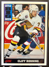 1993-94 Score Cliff Ronning #443 Vancouver Canucks