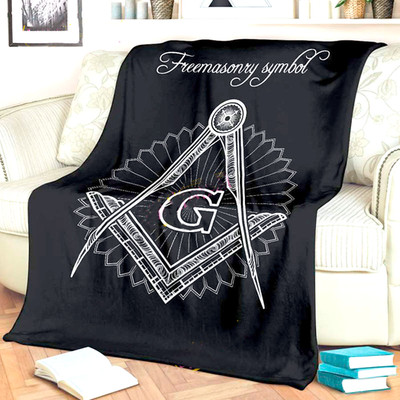 Blue Lodge Decke   3D-gedruckt mit grauem Winkel und Zirkel G
