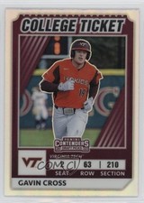 2022 Elite Extra Edition College Tickets Optic Holo Prizm Gavin Cross 06z2