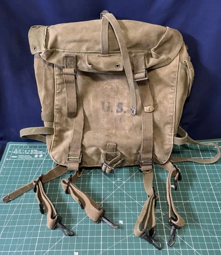 WW2 US Military Rare M1945 Combat Field Pack