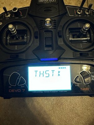 DeVention Devo 7 RC Remote Control  Helicopter Controller 2.4 GHz For Parts!!