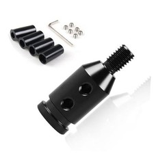 1 Pcs Car Shift Knob Adapter,Universal Aluminum Alloy Shifter Knob Black